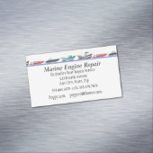 Service für die Reparatur von Motoren Magnetische Visitenkarte (Beispiel)