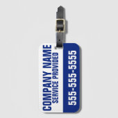 Service für Firmennamen - Kundenspezifisch Gepäckanhänger (Vorderseite Vertikal)