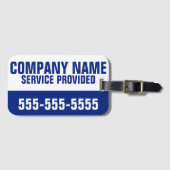 Service für Firmennamen - Kundenspezifisch Gepäckanhänger (Vorderseite (Horizontal))