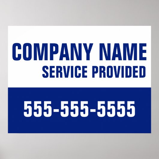 Service für Firmennamen - Kundenspezifisch Poster (Vorne)