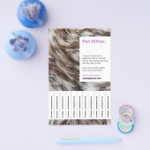 Service für Haustiere und modernes Lila Design Flyer (Einzeln)