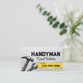 Service für Reparatur und Wartung von Handyman Hou Visitenkarte (Stehend Vorderseite)
