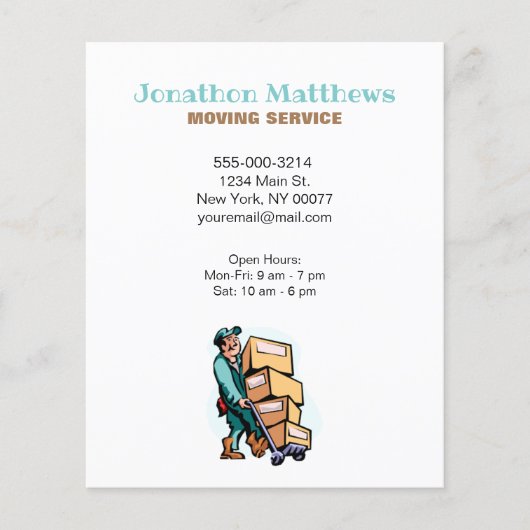 Service-Geschäft des Unternehmens für den mobilen Flyer (Vorne)