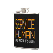 Service Human Funny Flachmann (Links)