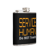 Service Human Funny Flachmann (Rechts)