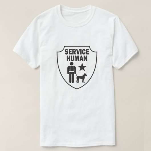 Service Humane lustige Hundebesitzer T-Shirt (Design vorne)