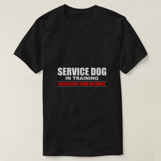 Service-Hund bei der Schulung von Hundehandler und T-Shirt (Design vorne)