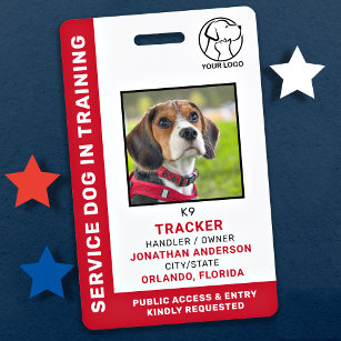 Service-Hund in Training-ID-Foto für benutzerdefin Ausweis