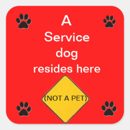 Service-Hund lebt hier Aufkleber
