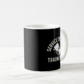 Service Industry Trauma Club Funny Server Bartende Kaffeetasse (VorderseiteRechts)