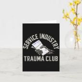 Service Industry Trauma Club Funny Server Bartende Karte (Gelbe Blume)