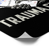 Service Industry Trauma Club Funny Server Bartende Poster (Ecke)