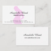 Service-Karte für Hebammen Visitenkarte (Vorne/Hinten)