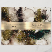 Service-Menü-Broschüre für den grünen Glitzer (Vorderseite)