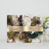 Service-Menü-Broschüre für den grünen Glitzer (Stehend Vorderseite)