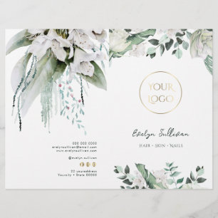 Service-Menü-Broschüre für Smaragdgrün