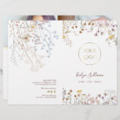 Service-Menü-Broschüre Wildblumen (Vorne/Hinten)