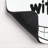 Service mit einem Lächeln Mousepad (Ecke)