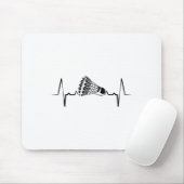 Service mit Smash Badminton Player Shuttle Rack Mousepad (Mit Mouse)
