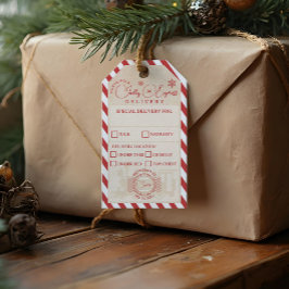 Service-Paket für den Zug-Express-Nordpol Geschenkanhänger