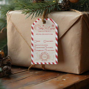 Service-Paket für den Zug-Express-Nordpol Geschenkanhänger