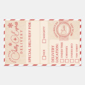 Service-Paket für den Zug-Express-Nordpol Rechteckiger Aufkleber (Vorderseite)