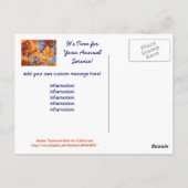 Service-Postkarten Erinnerungen Jährliche Servicez Postkarte (Rückseite)