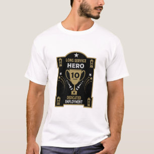 Service Recognition über lange Anstellungen 10 Jah T-Shirt