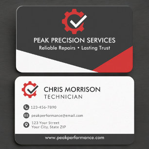 Service-Reparatur-Automechaniker Visitenkarte