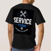 🛠️ Service-Team Autowerkstatt 🛠️ T-Shirt (Rückseite)