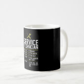 Service Technician Gift Present Idea Kaffeetasse (VorderseiteRechts)