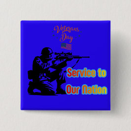 Service To Nation deep blue Button