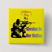 Service To Nation gelb Button (Vorderseite)