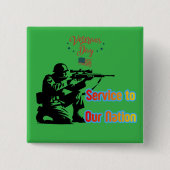 Service To Nation Kelly-Grün Button (Vorderseite)