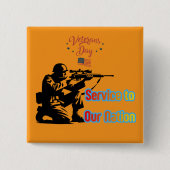 Service To Nation orange Button (Vorderseite)