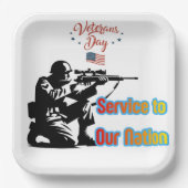 Service To Nation Pappteller (Vorderseite)