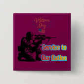 Service To Nation Wein Button (Vorderseite)