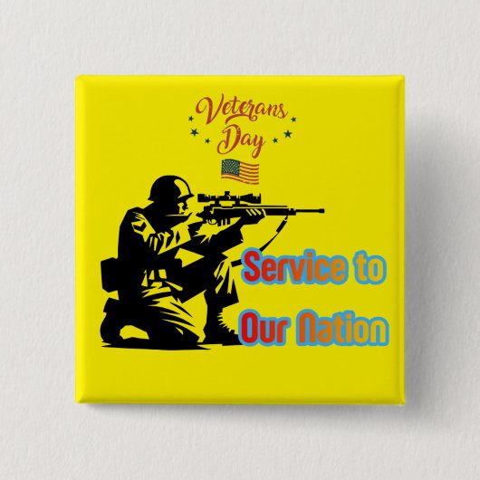 Service To Nation yellow Button (Vorderseite)