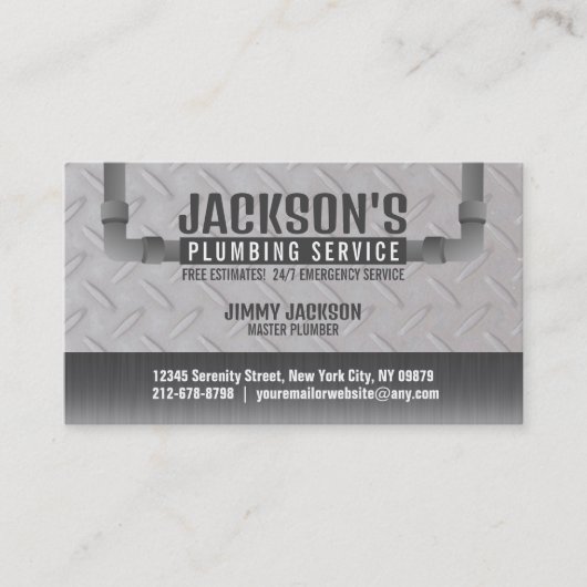 Service-Visitenkarten mit Slogan Visitenkarte (Vorderseite)