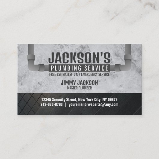 Service-Visitenkarten mit Slogan Visitenkarte (Vorderseite)