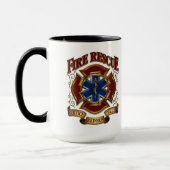 Service vor Selbstfeuerwehr Tasse (Links)