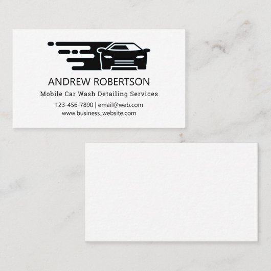Service zum Detailintern von Auto für PKW Visitenkarte (Vorne/Hinten)