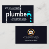 Service zur Einrichtung von Plumber-Faucet-Signatu Visitenkarte (Vorne/Hinten)