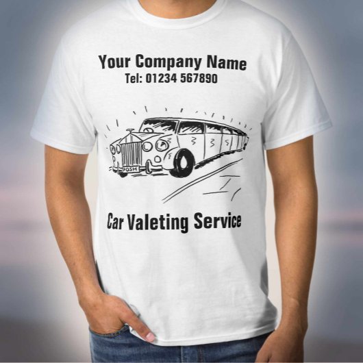 Service zur Fahrzeugauswahl - mit Name und Kontakt T-Shirt