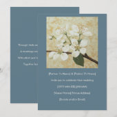 Serviceberry Blume Gravure Hochzeit Einladung (Vorne/Hinten)