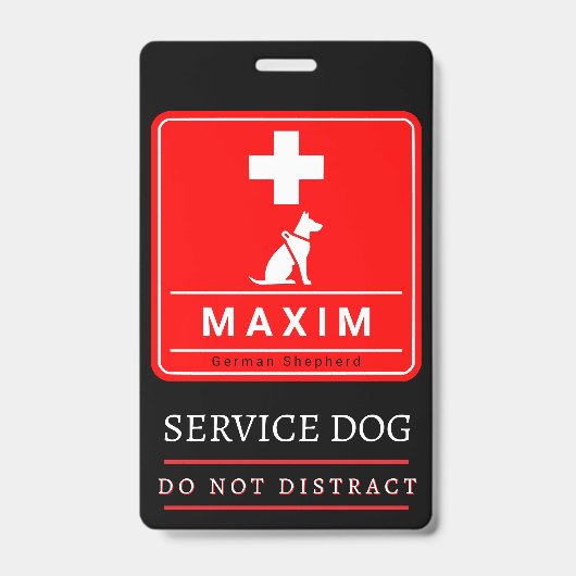 Servicehund Rat  Ausweis (Vorderseite)