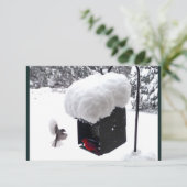 Serviceman, Postman, UPS, FedEx, Tip-Card Einladung (Stehend Vorderseite)