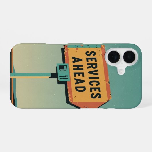 Services Ahead iPhone 16 Hülle (Rückseite (Horizontal))