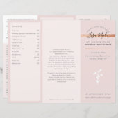 SERVICES PREIS LIST Schönheitssalon Rose Gold Rosa (Vorne/Hinten)