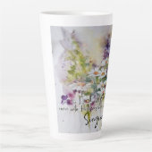 Serviere den Herrn mit Gruß und Blüte Milchtasse (Vorderseite)